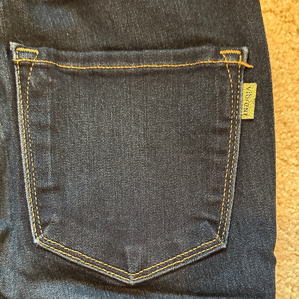 Vibrant Dark Blue Flare Jeans - Picture 3 of 4